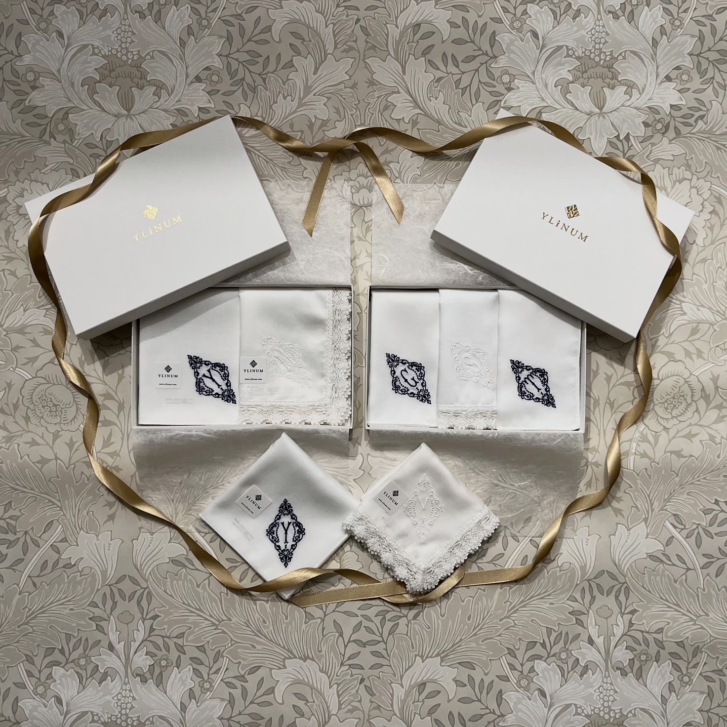 YLINUM ブライダルハンカチギフトラッピング